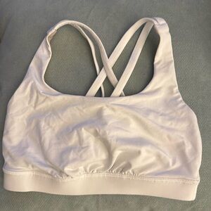 Lululemon criss cross white sports bra size XS.